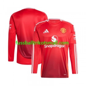 Fußballtrikots Manchester United 2024-2025 Langarm Heimtrikotsatz kaufen
